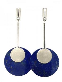 Silber Ohrringe - Silber, Lapis lazuli - 2000