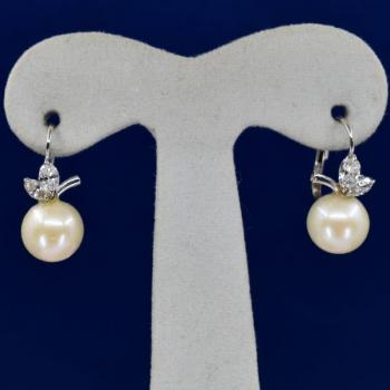 Ohrringe aus Weißgold - Gold, Diamant - 2000
